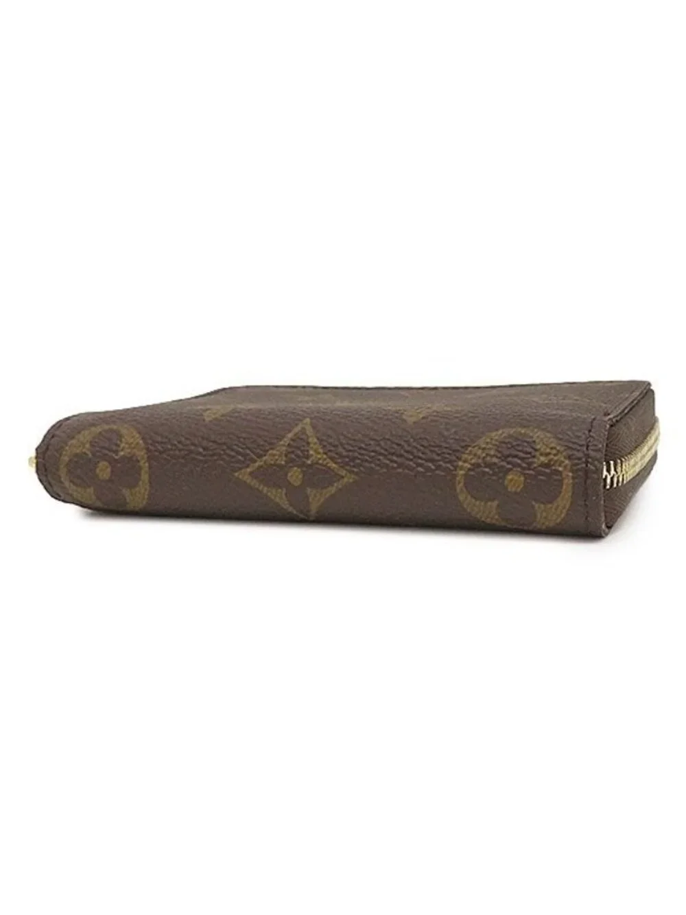 Louis Vuitton Coin Case Zippy Purse Monogram Canvas Gold Compact